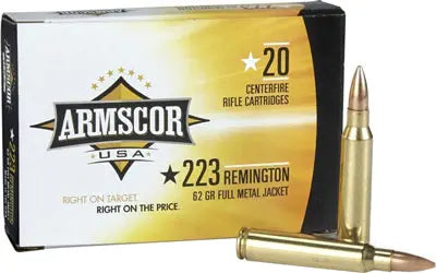 20RD 50BX/CSARMSCOR 223 REM 62GR FMJ - American Ordnance