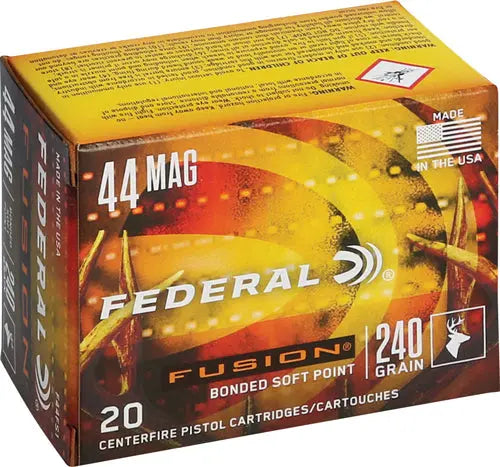 240GR FUSION 20RD 10BX/CSFEDERAL FUSION 44 REM MAG - American Ordnance