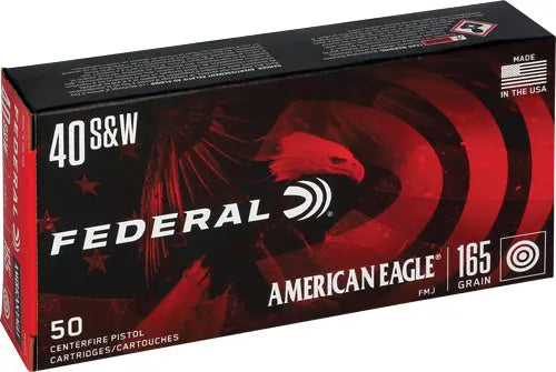 50RD 20BX/CSFEDERAL AE 40 SW 165GR FMJ-TC - American Ordnance