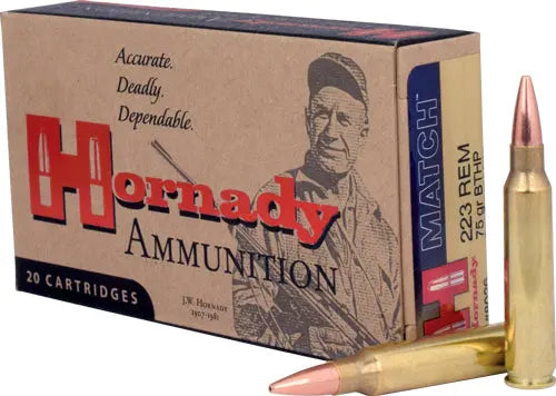 MATCH 20RD 10BX/CSHORNADY 223 REM 75GR BTHP - American Ordnance