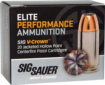 V-CROWN JHP 20RD 10BX/CSSIG 357 MAG 125GR ELITE - American Ordnance