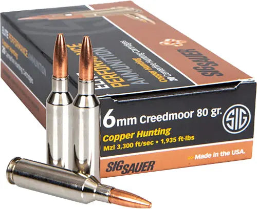 COPPER HUNTING 20RD 10BX/CSSIG 6MM CM 80GR ELITE - American Ordnance