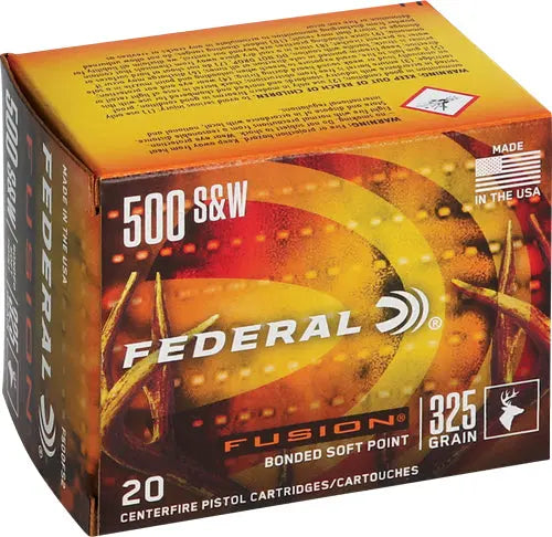 325GR FUSION 20RD 10BX/CSFEDERAL FUSION 500 SW MAG - American Ordnance