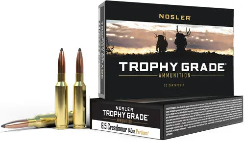 140GR PARTITION 20RD 10BX/CSNOSLER TROPHY GRADE 6.5 CM - American Ordnance