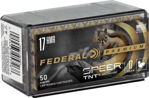 2530FPS 50RD 60BX/CSFEDERAL 17HMR 17GR SPEER TNT - American Ordnance