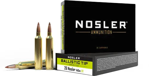 BALLISTIC TIP 20RD 10BX/CSNOSLER 26 NOSLER 140GR - American Ordnance