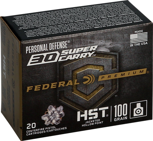 HYDRA-SHOK JHP 20RD 10BX/CSFEDERAL 30 SUPER CARRY 100GR - American Ordnance