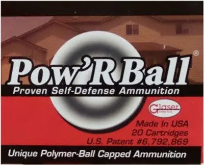 POW&#39;RBALL 20RD 25BX/CSGLASER 38 SPECIAL+P 100GR - American Ordnance