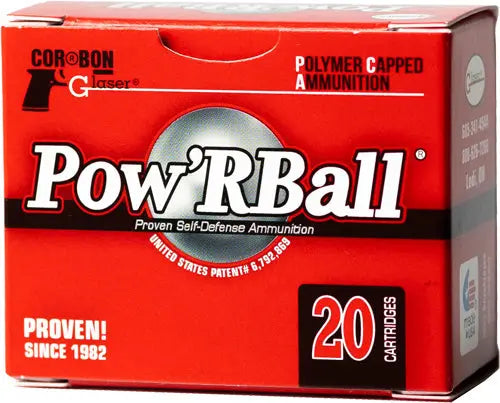 POW&#39;RBALL 20RD 25BX/CSGLASER 38 SPECIAL+P 100GR - American Ordnance