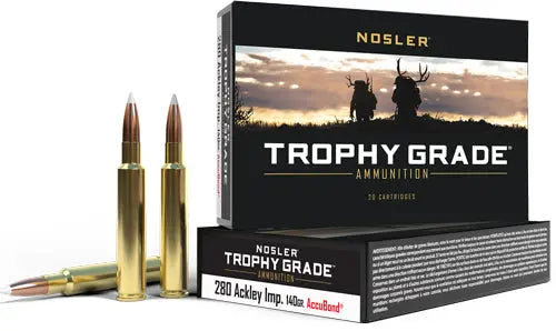 140GR ACCUBOND 20RD 10BX/CSNOSLER TROPHY 280 ACK IMP - American Ordnance