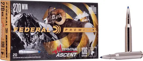 ASCENT 20RD 10BX/CSFEDERAL 270 WIN 136GR TERMINAL - American Ordnance