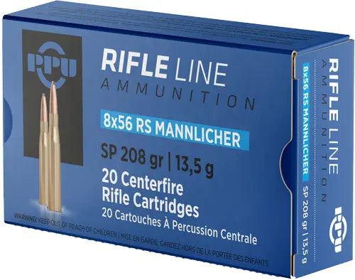 20RD 10BX/CSPPU 8X56R MANNLICHER 208GR JSP - American Ordnance