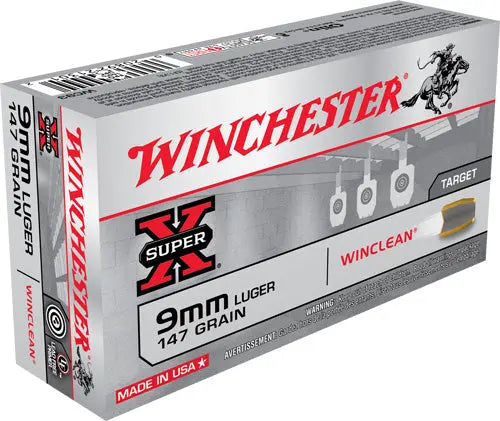 147GR JSP 50RD 10BX/CSWINCHESTER WINCLEAN 9MM LUGER - American Ordnance