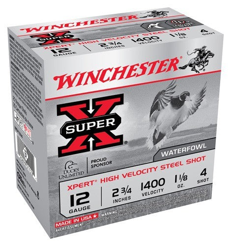 1-1/8OZ #4 1400FPS 25RD 10BX/CWINCHESTER XPERT 12GA 2.75&quot; - American Ordnance