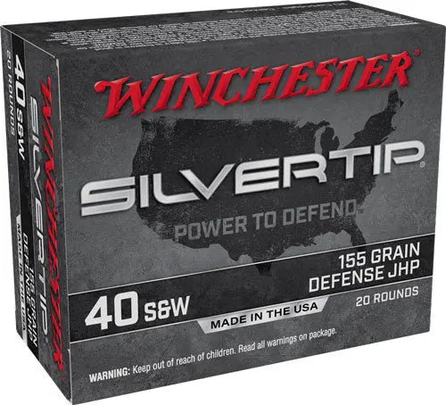 155GR HP 20RD 10BX/CSWINCHESTER SILVERTIP 40 SW - American Ordnance