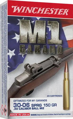 150GR FMJ 20RD 10BX/CSWINCHESTER M1 GARAND 30-06 - American Ordnance