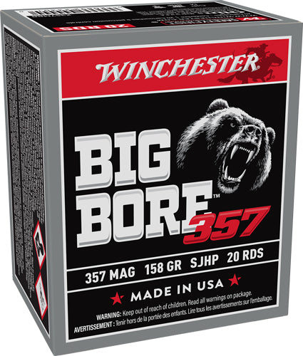 158GR JHP 20RD 10BX/CSWINCHESTER BIG BORE 357 MAG - American Ordnance