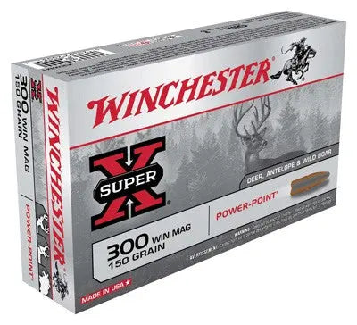 150GR POWER POINT 20RD 10BX/CSWINCHESTER SUPER-X 300 WIN MAG - American Ordnance