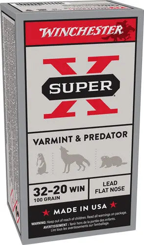 100GR LEAD-FP 50RD 10BX/CSWINCHESTER SUPER-X 32-20 WIN - American Ordnance