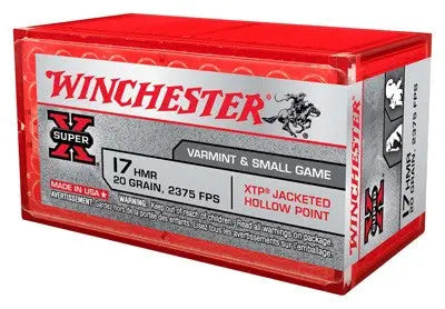 XTP JHP 2375FPS 50RD 20BX/CSWINCHESTER SUPER-X 17HMR 20GR - American Ordnance