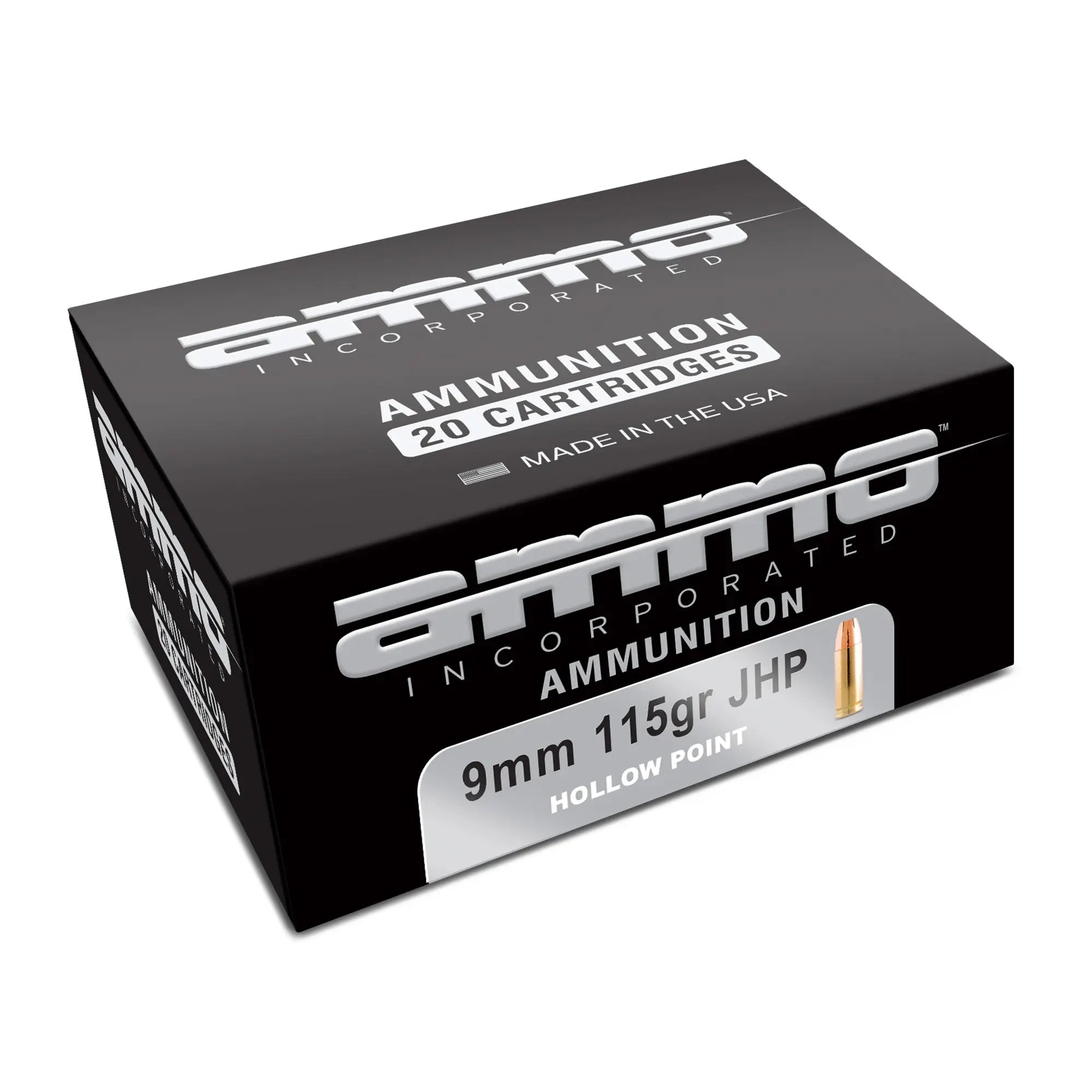 AMMO INC 9MM 115GR XTP JHP 20/200 - American Ordnance