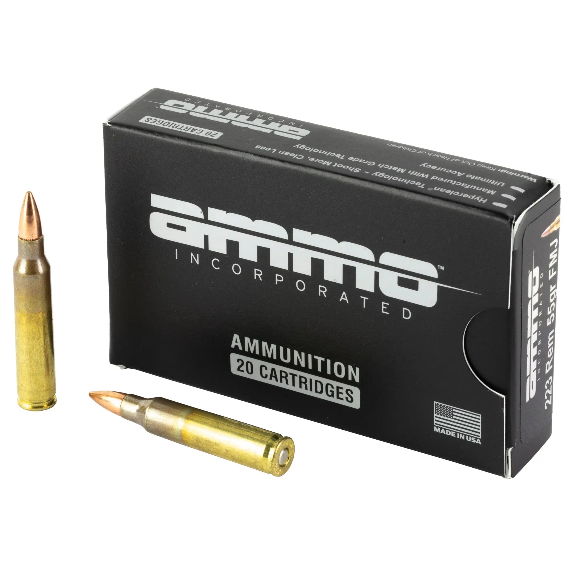 AMMO INC 223REM M193 55GR 20/500 - American Ordnance