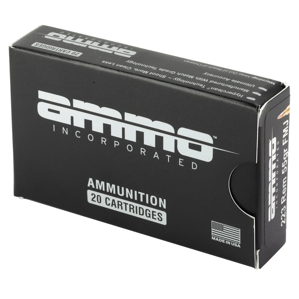 AMMO INC 223REM M193 55GR 20/500 - American Ordnance