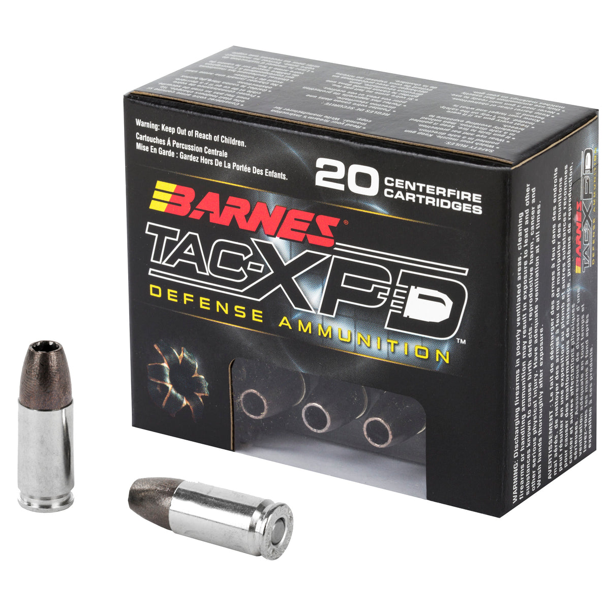 BARNES TAC-XPD 9MM 115GR HP 20RD