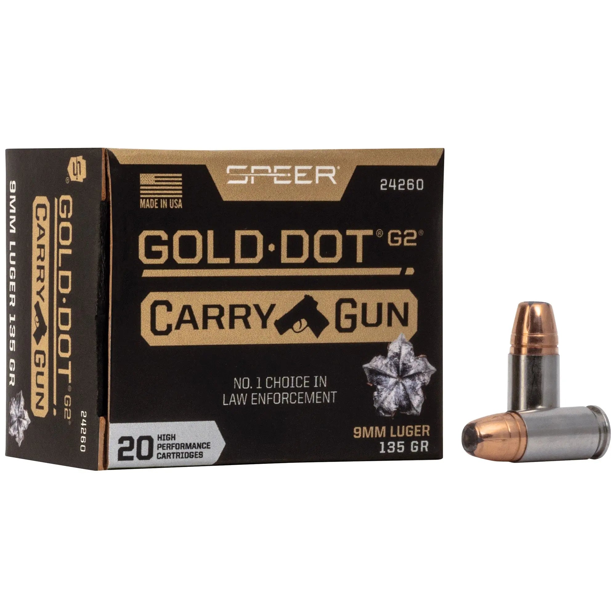 SPR GOLD DOT CARRY GUN 9MM 135GR HP - American Ordnance