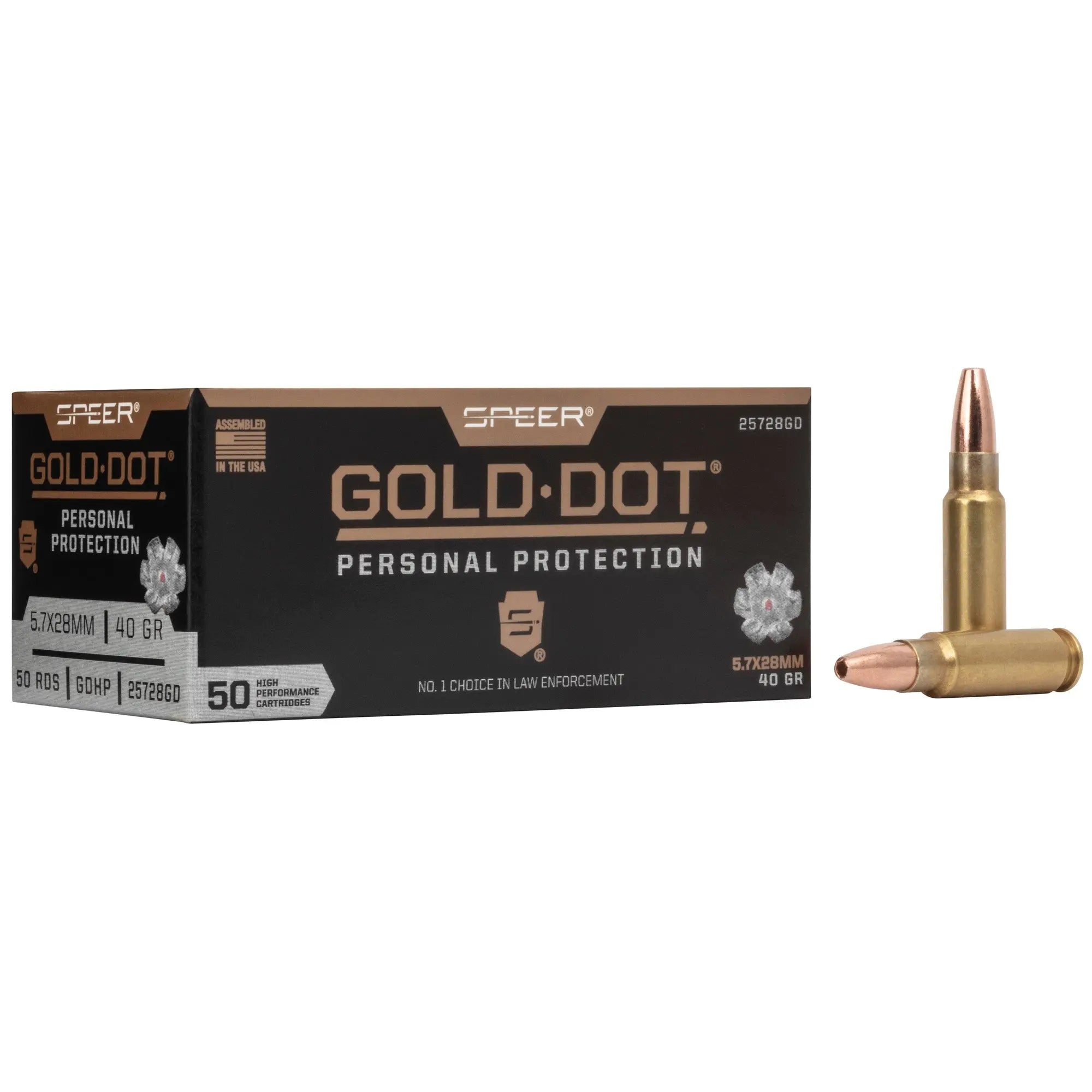 SPR GOLD DOT 5.7X28MM 40GR HP 50/500 - American Ordnance