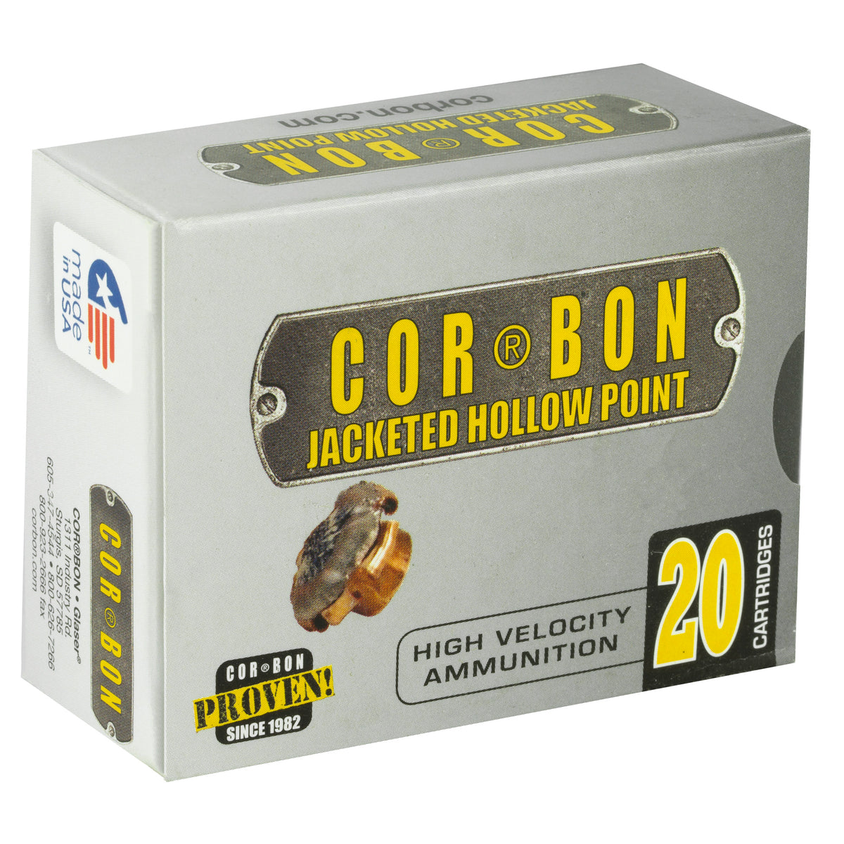 CORBON 45ACP+P 230GR JHP 20RD