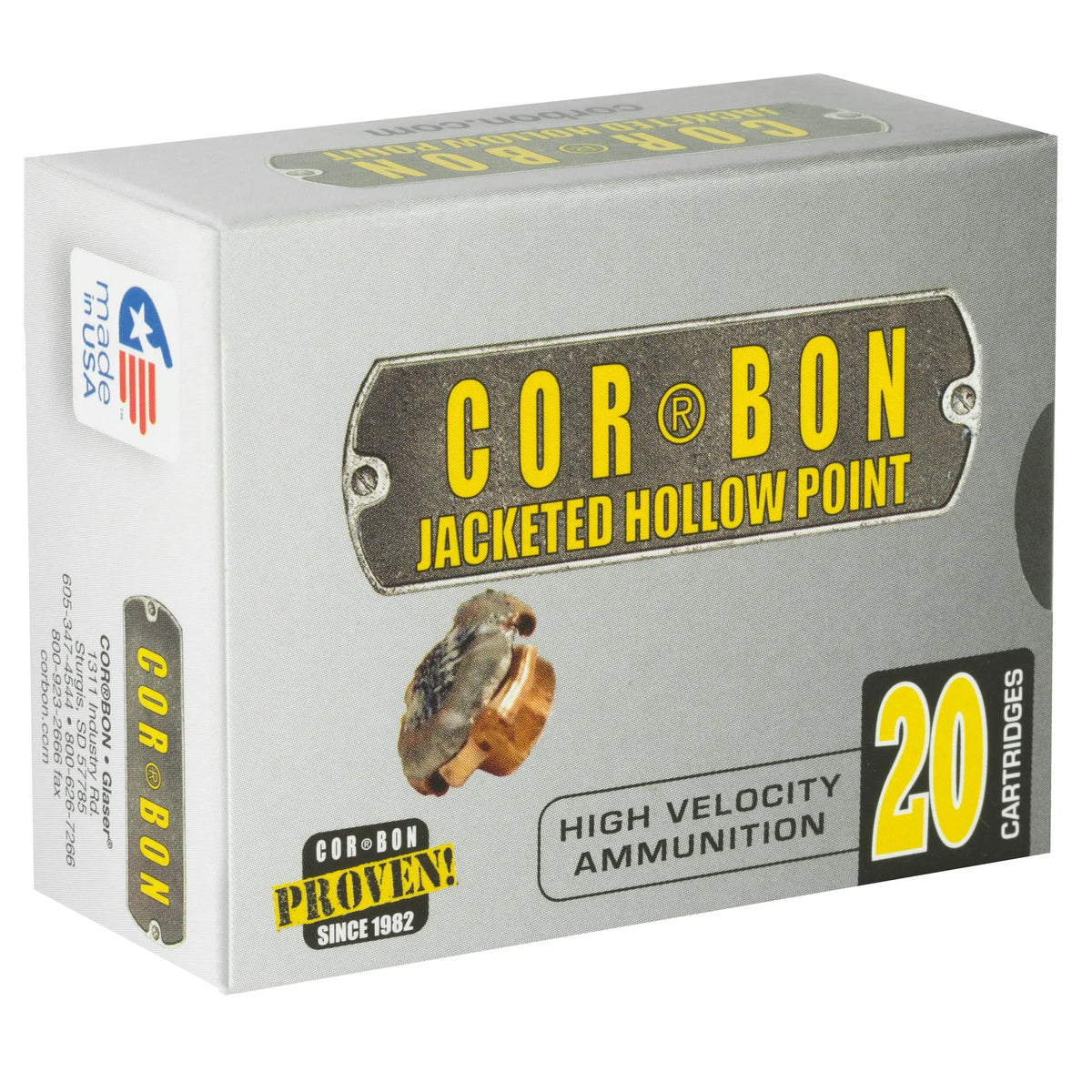 CORBON 10MM 165GR JHP 20/500 - American Ordnance