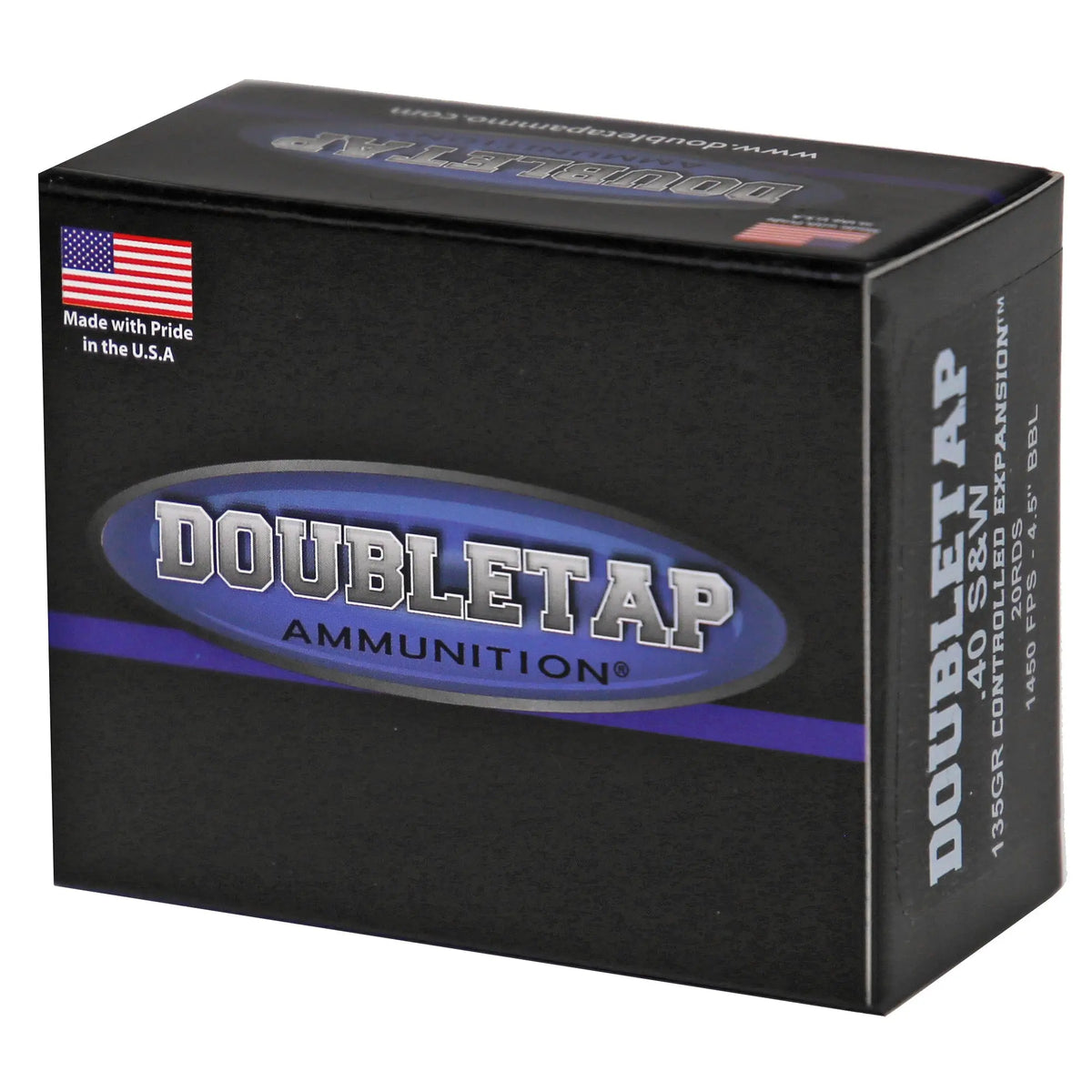 DBLTAP 40S&amp;W 135GR JHP 20/1000 - American Ordnance