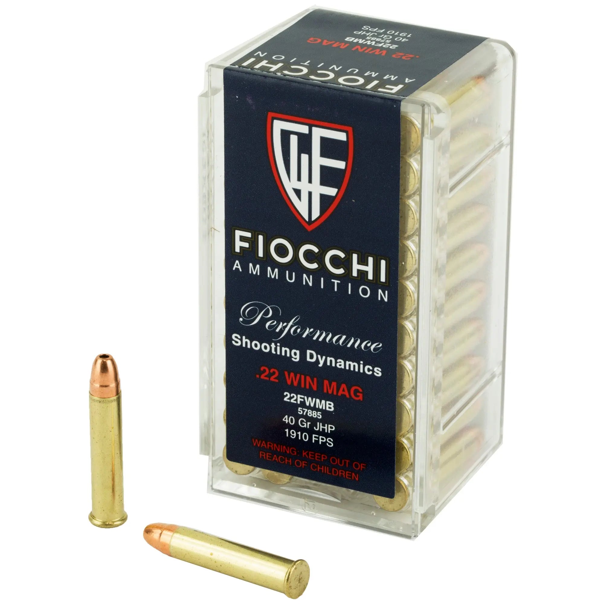 FIOCCHI 22WMR 40GR JHP 50/2000 - American Ordnance