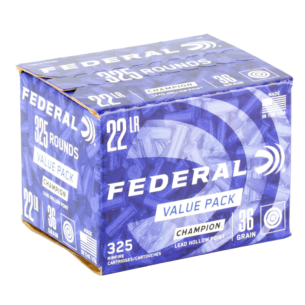 FED 22LR 36GR LEAD HP 325 CT - American Ordnance