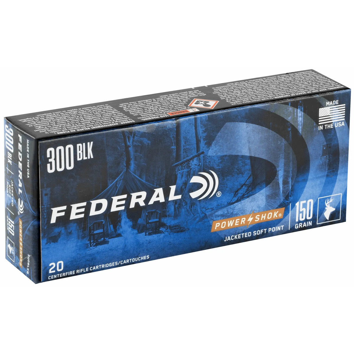 FED 300BLK 150GR POWER-SHK SP 20/200 - American Ordnance