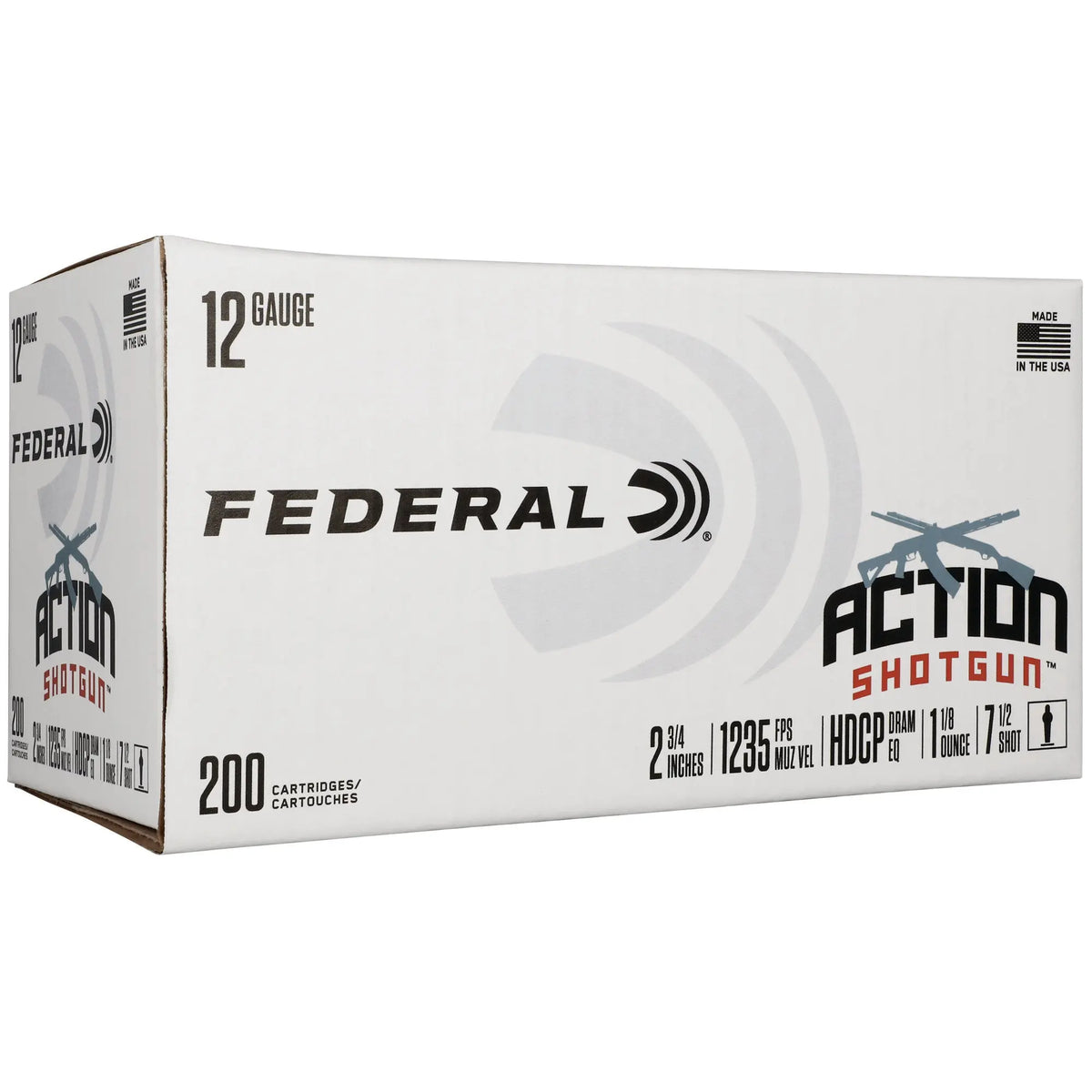 FED ACTN 12GA 2.75&quot; #7.5 200RD - American Ordnance