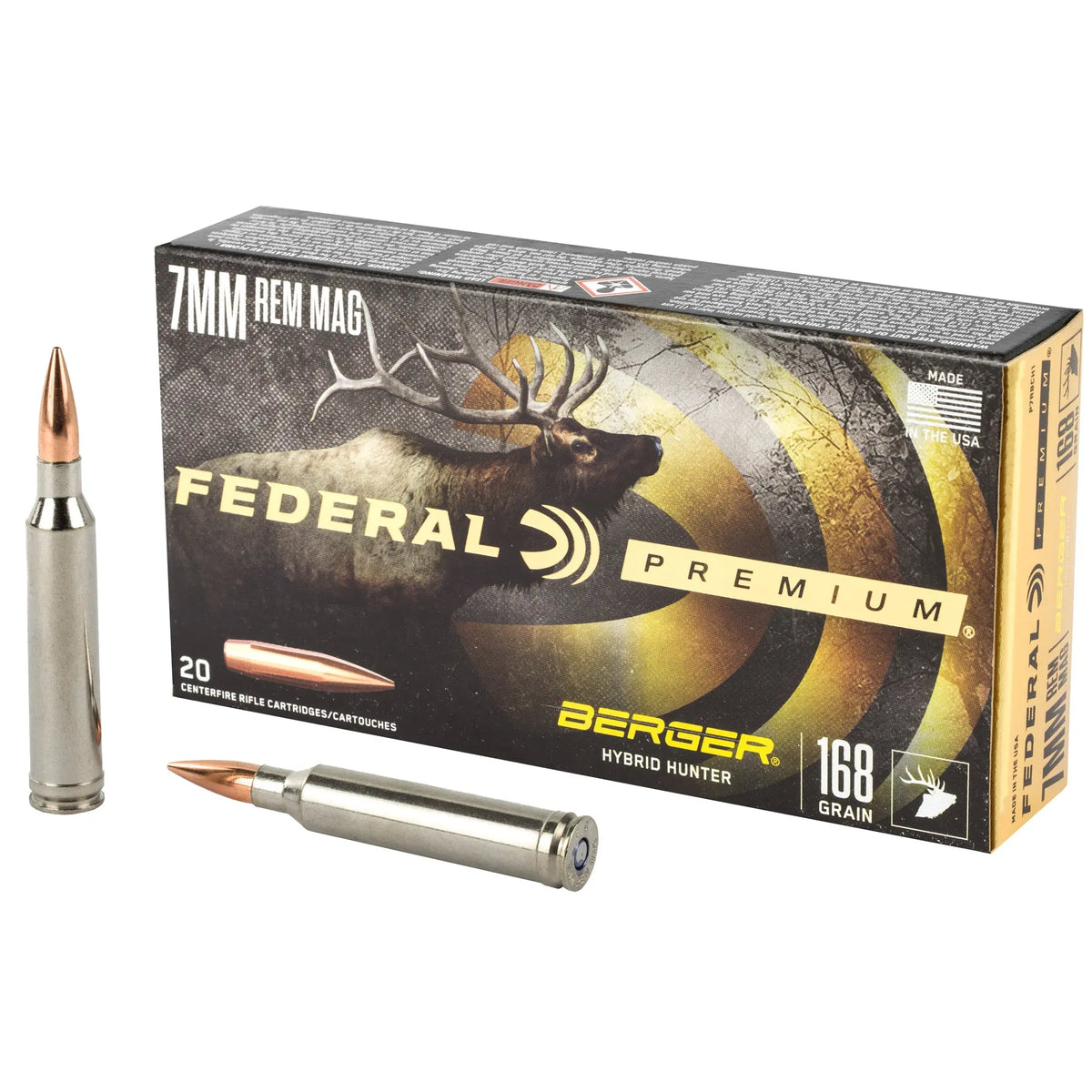 FED PRM 7MMREM 168GR HYB HR 20/200 - American Ordnance