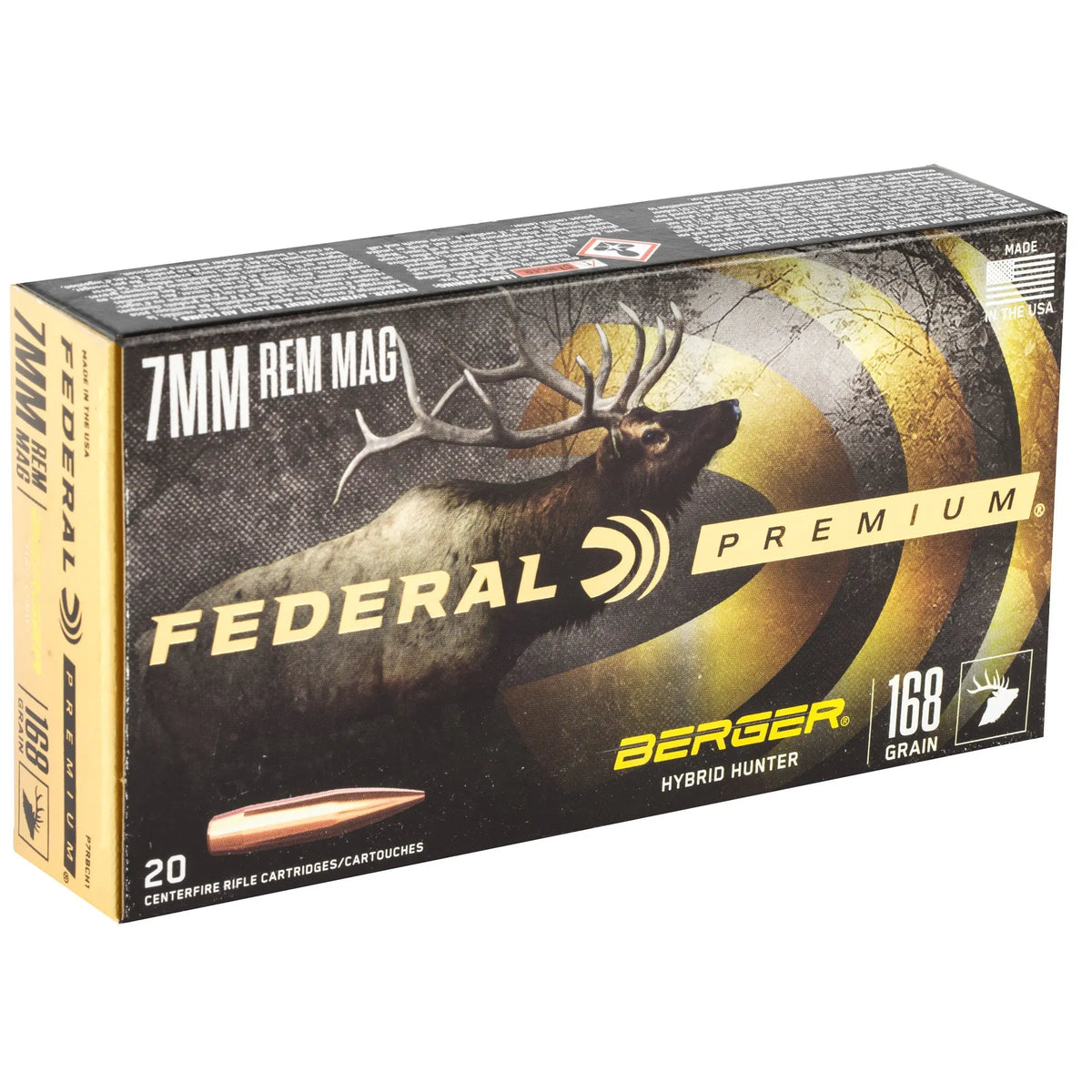 FED PRM 7MMREM 168GR HYB HR 20/200 - American Ordnance