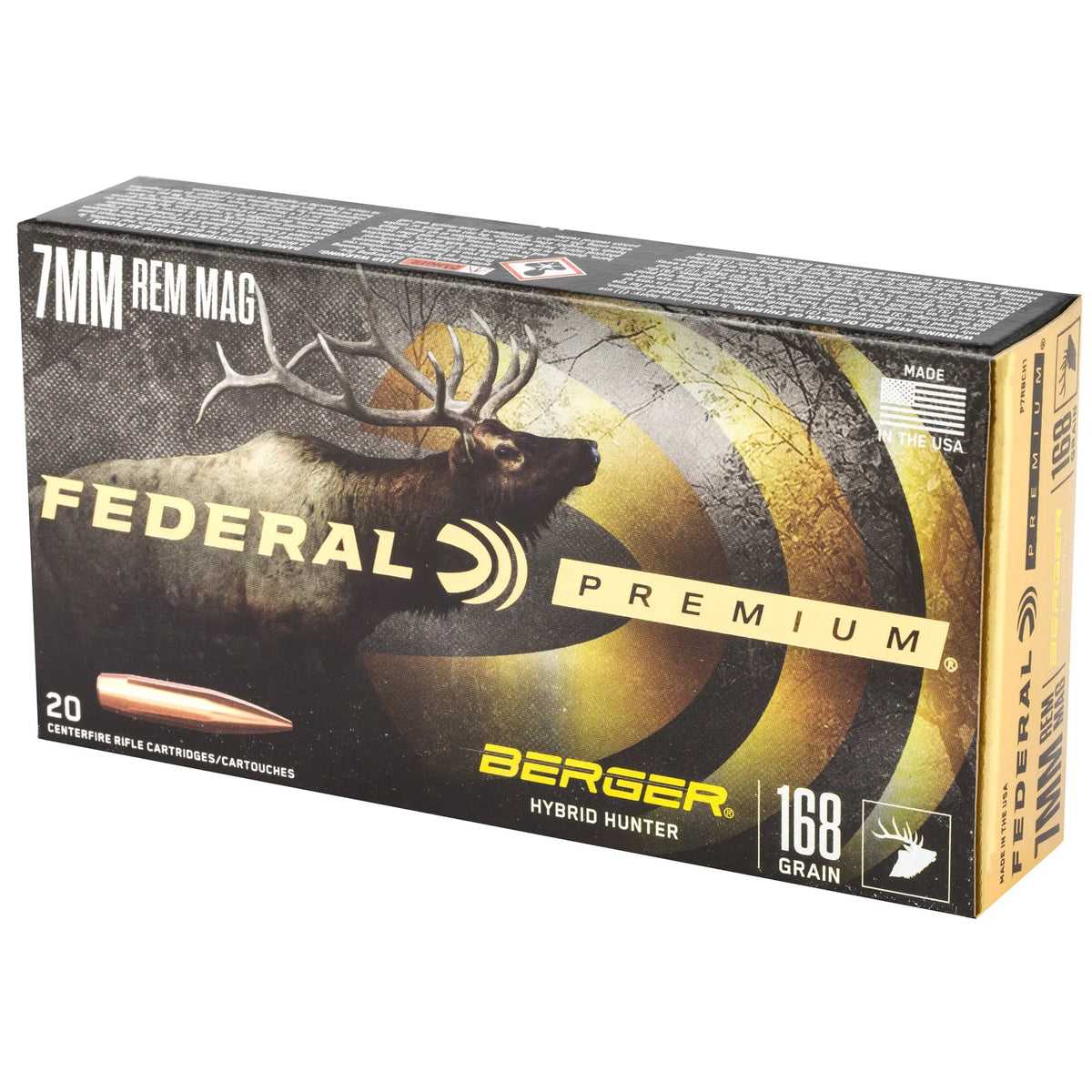 FED PRM 7MMREM 168GR HYB HR 20/200 - American Ordnance