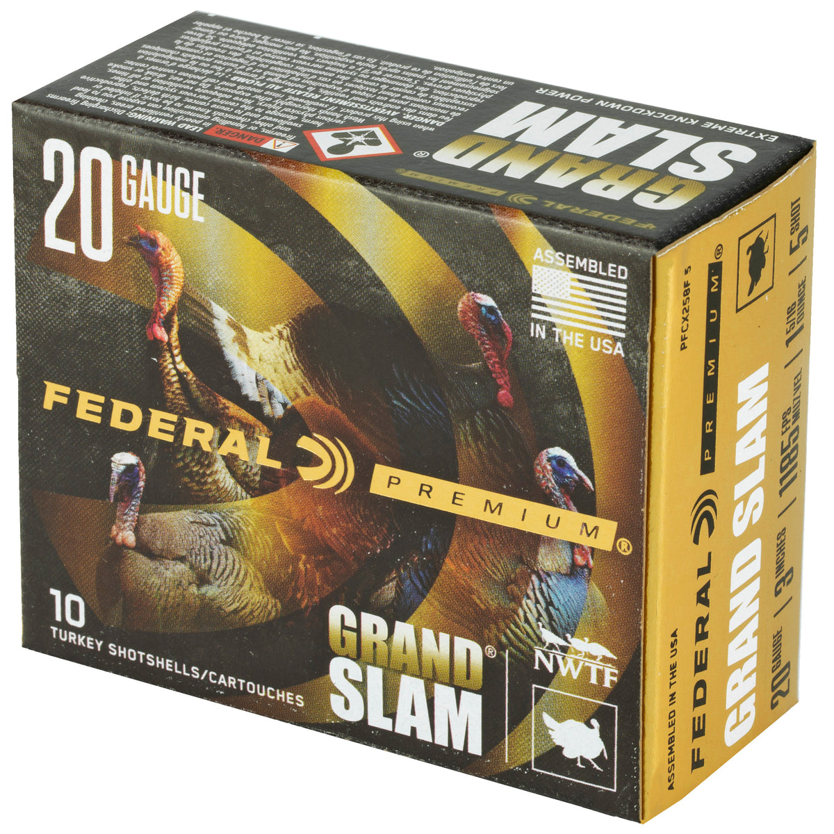 FEDERAL GRAND SLAM 20GA 3&quot; #5 1-5/16OZ