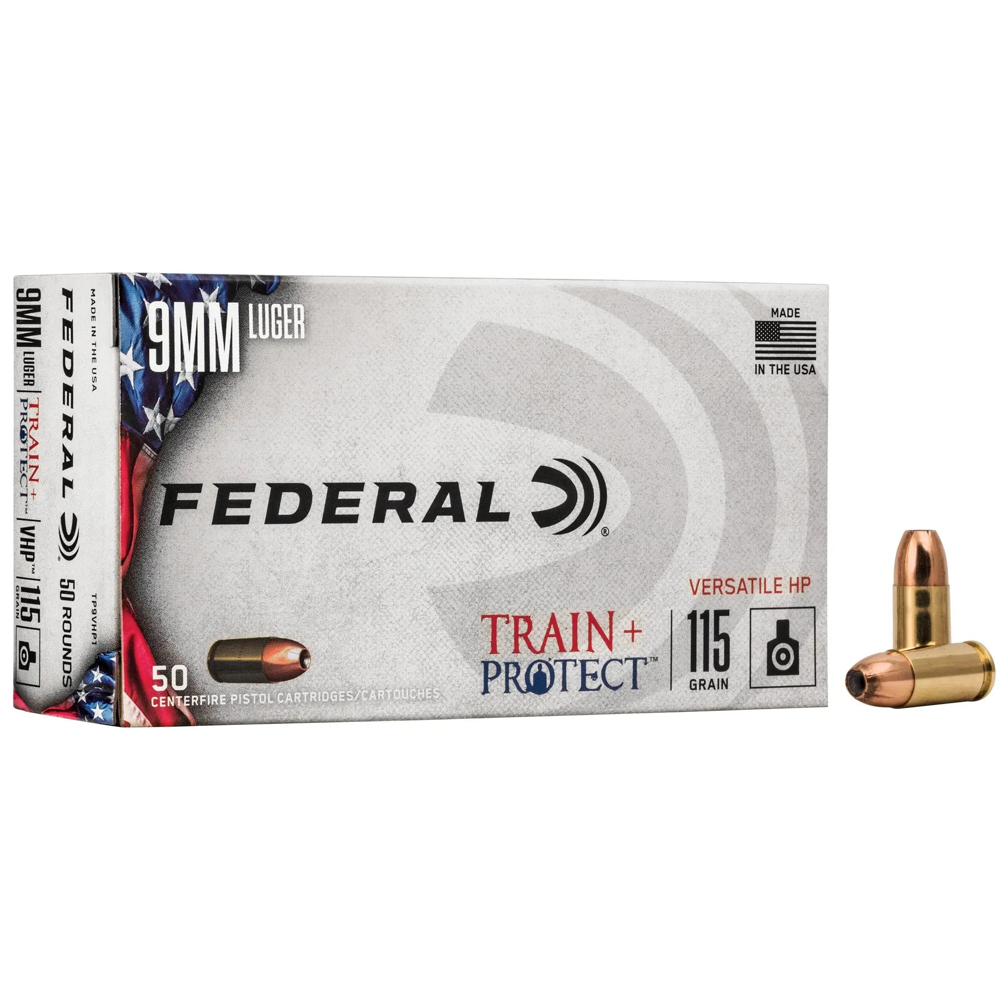 FED TRAIN/PROTCT 9MM 115GR VHP 50 - American Ordnance