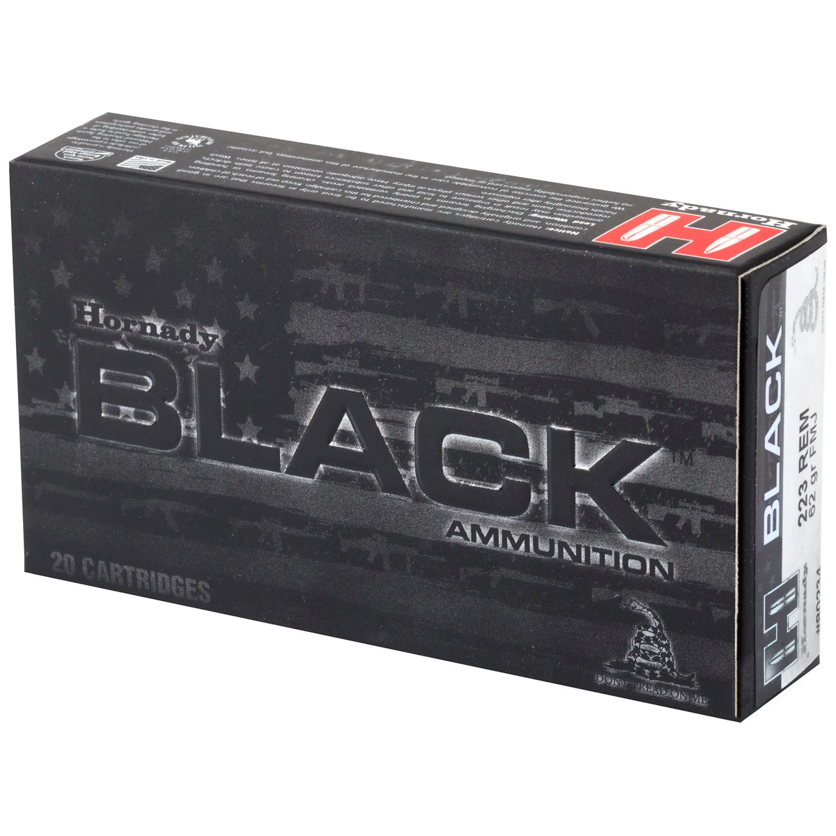 HRNDY BLACK 223REM 62GR FMJ 20/200 - American Ordnance