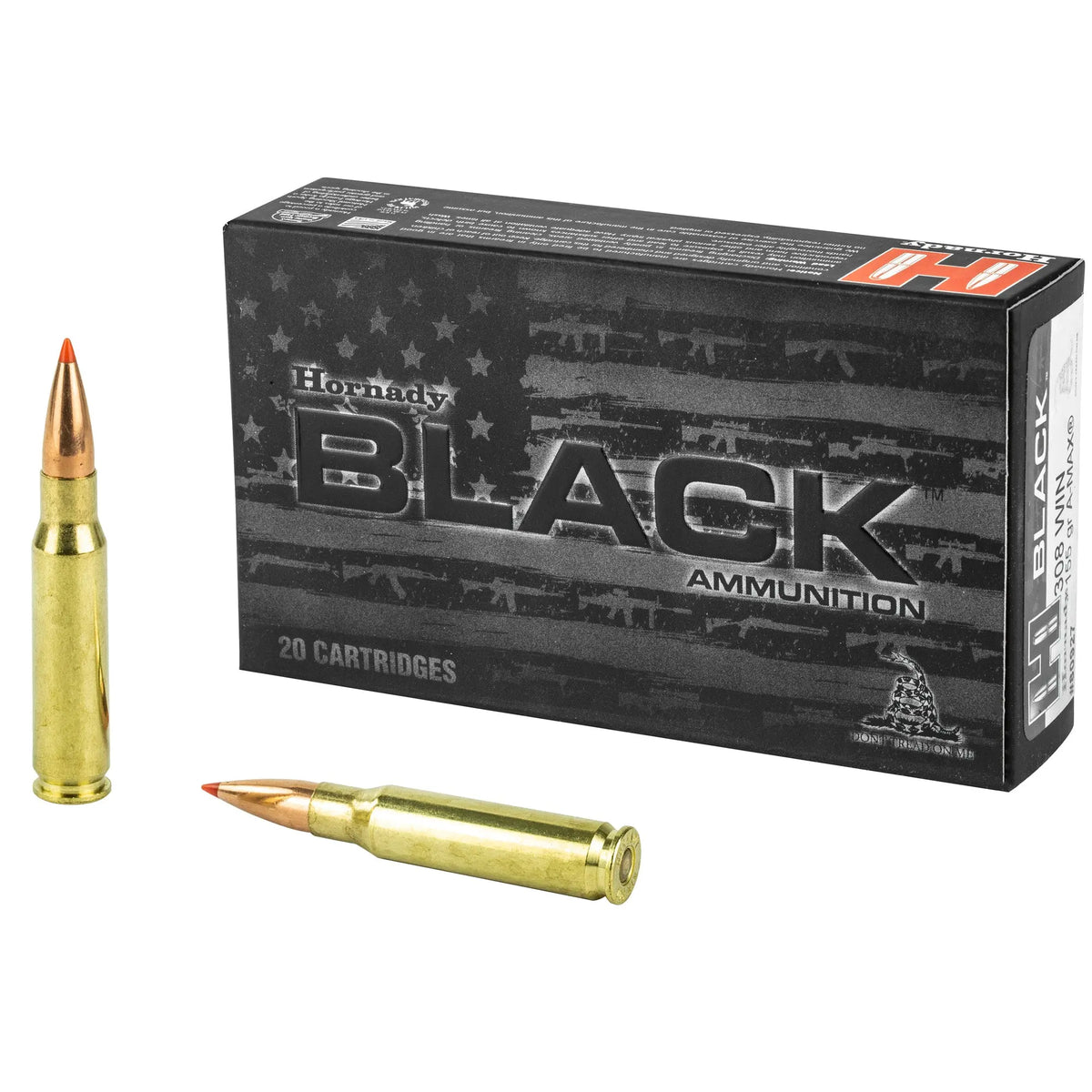 HRNDY BLACK 308WIN 155GR AMAX 20/200 - American Ordnance