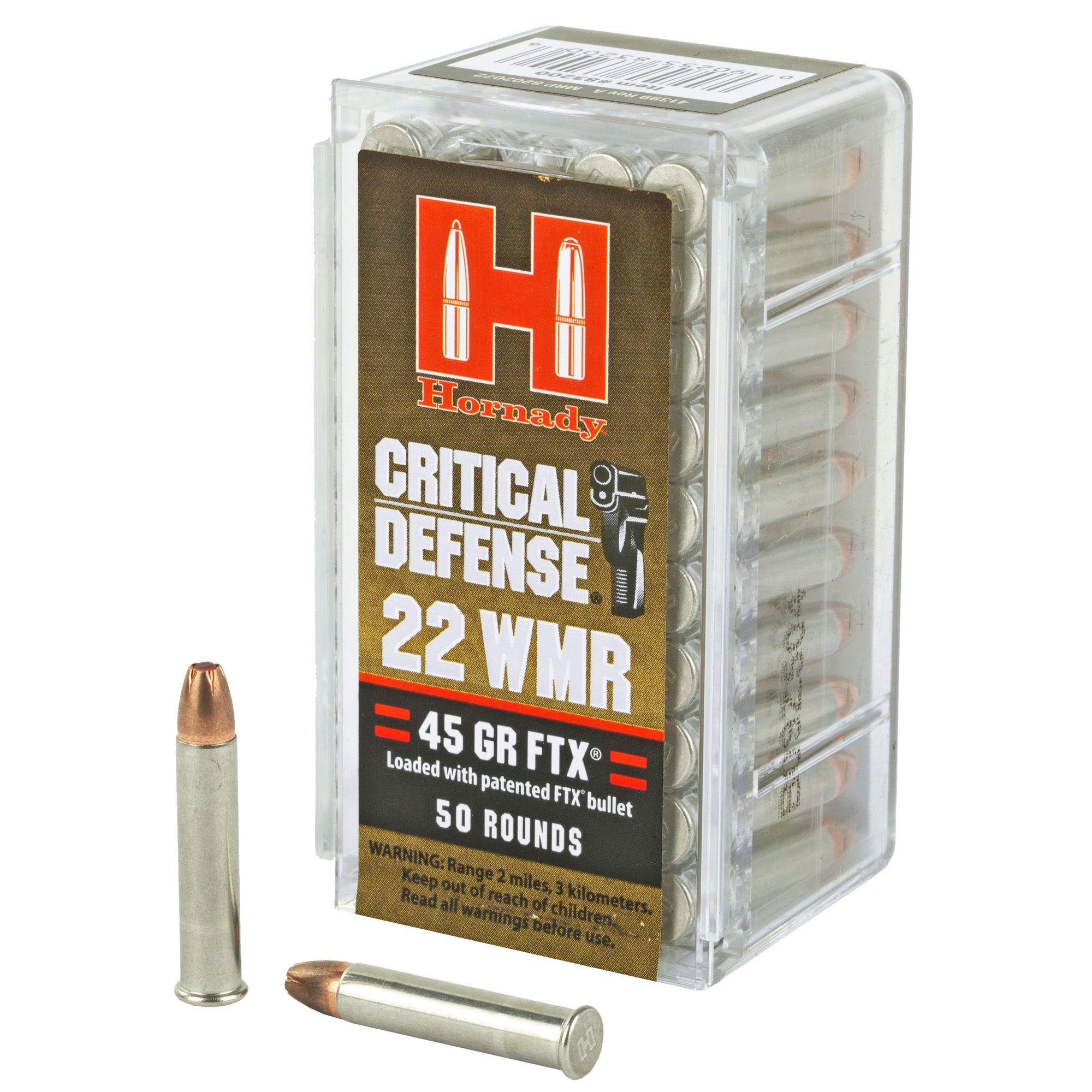 HRNDY CD 22WMR 45GR FTX 50/2000 - American Ordnance