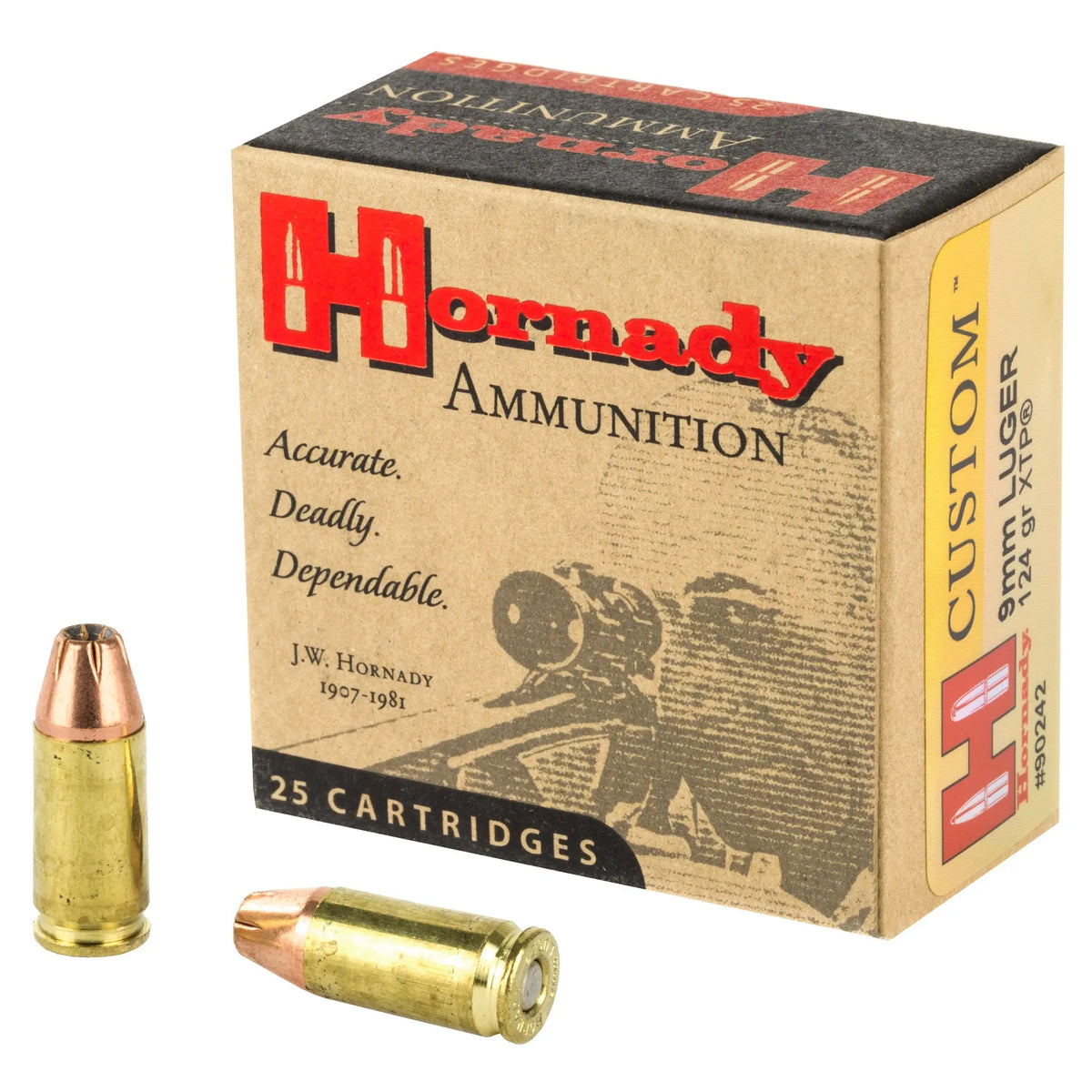 HRNDY 9MM 124GR JHP/XTP 25/250 - American Ordnance