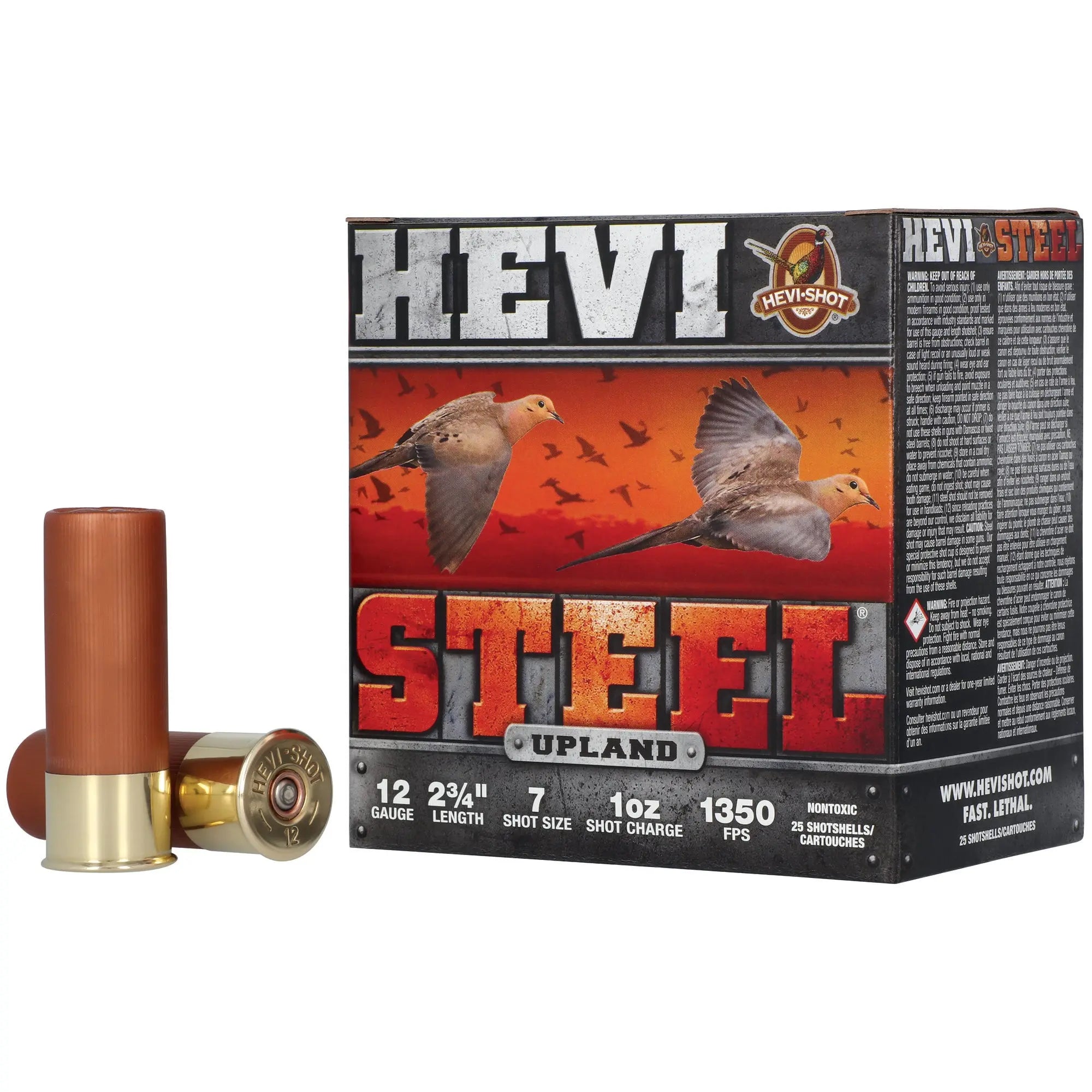 HEVI STL UPLND 12GA 2.75" #7 25/250 - American Ordnance