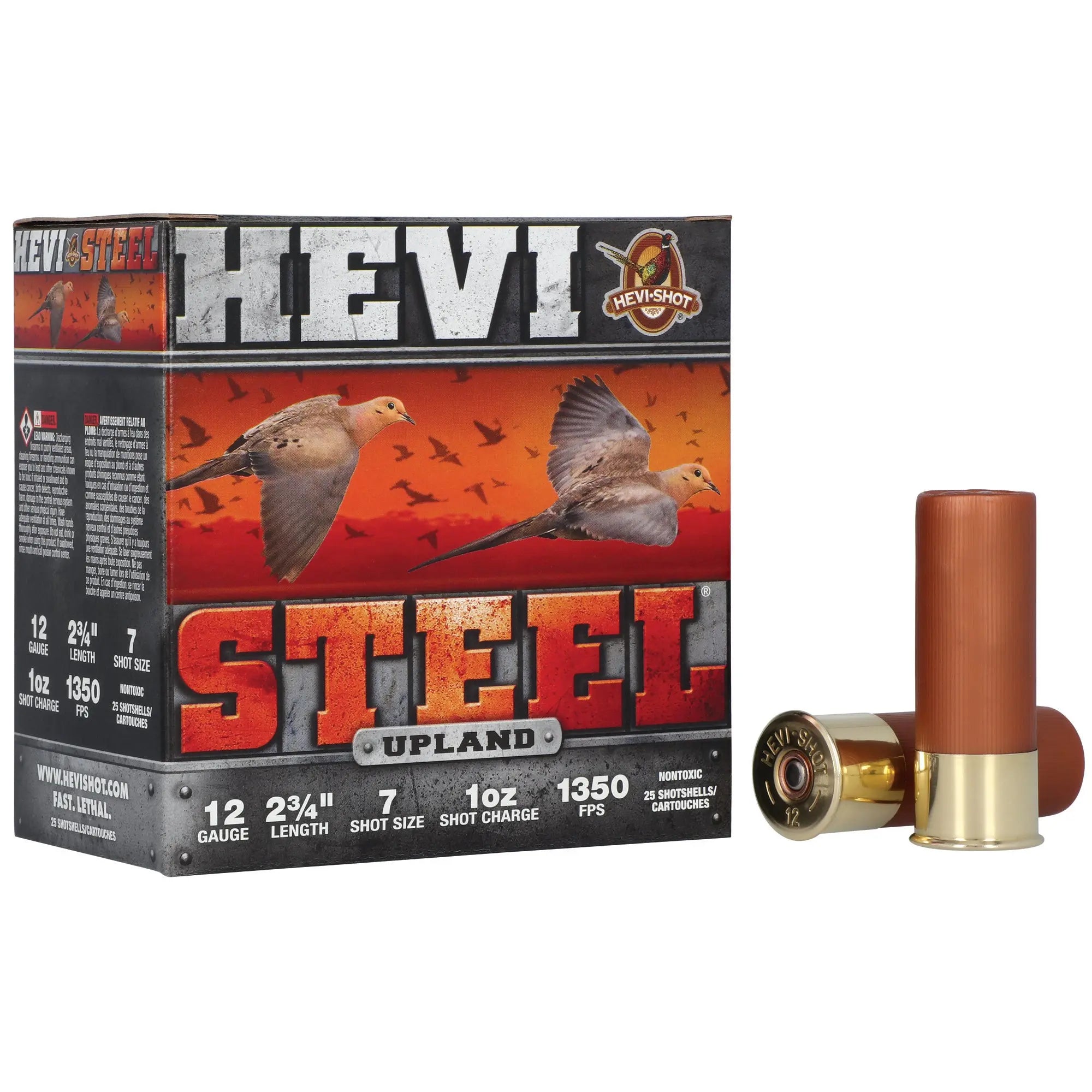 HEVI STL UPLND 12GA 2.75" #7 25/250 - American Ordnance