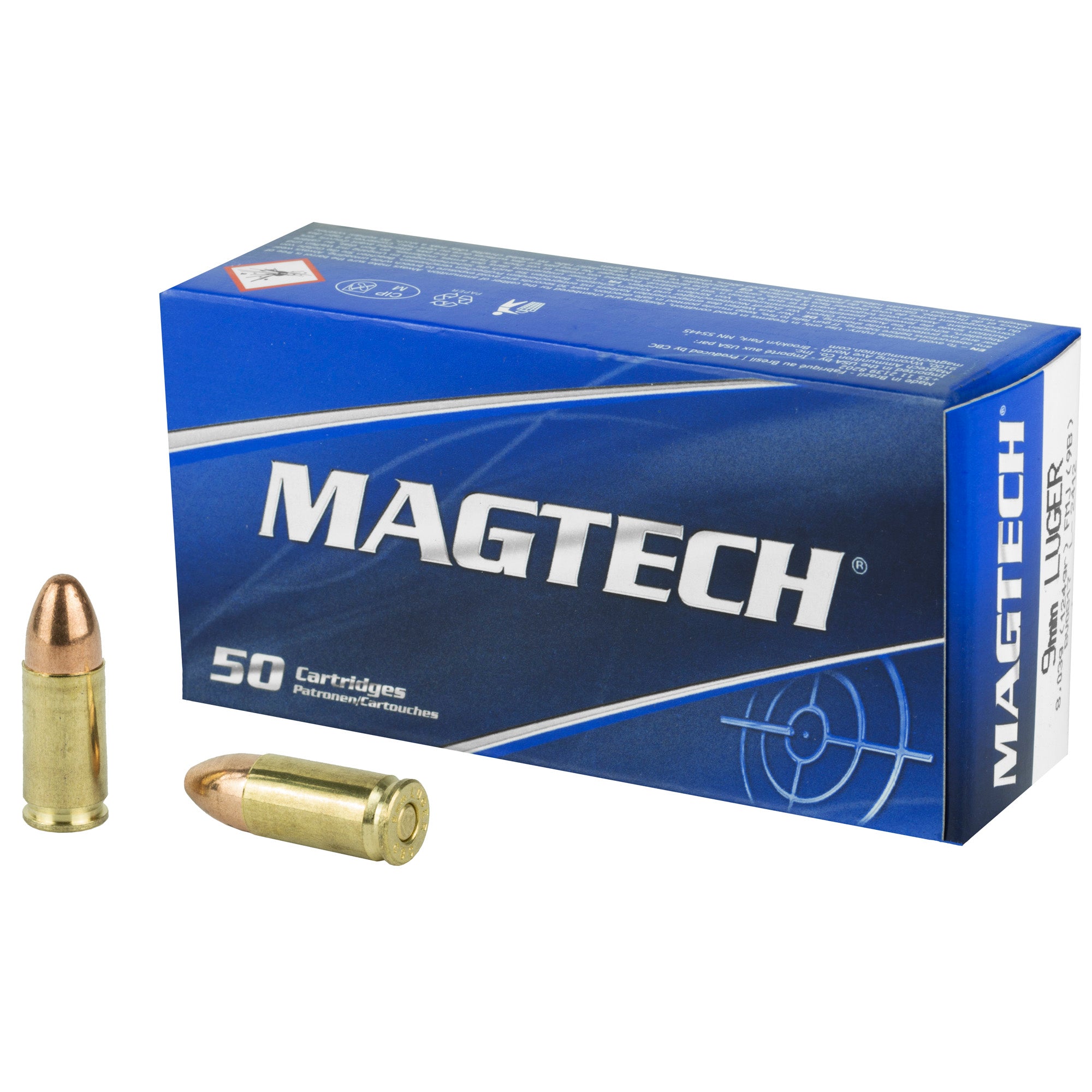 MAGTECH 9MM 124GR FMJ 50/1000 - American Ordnance