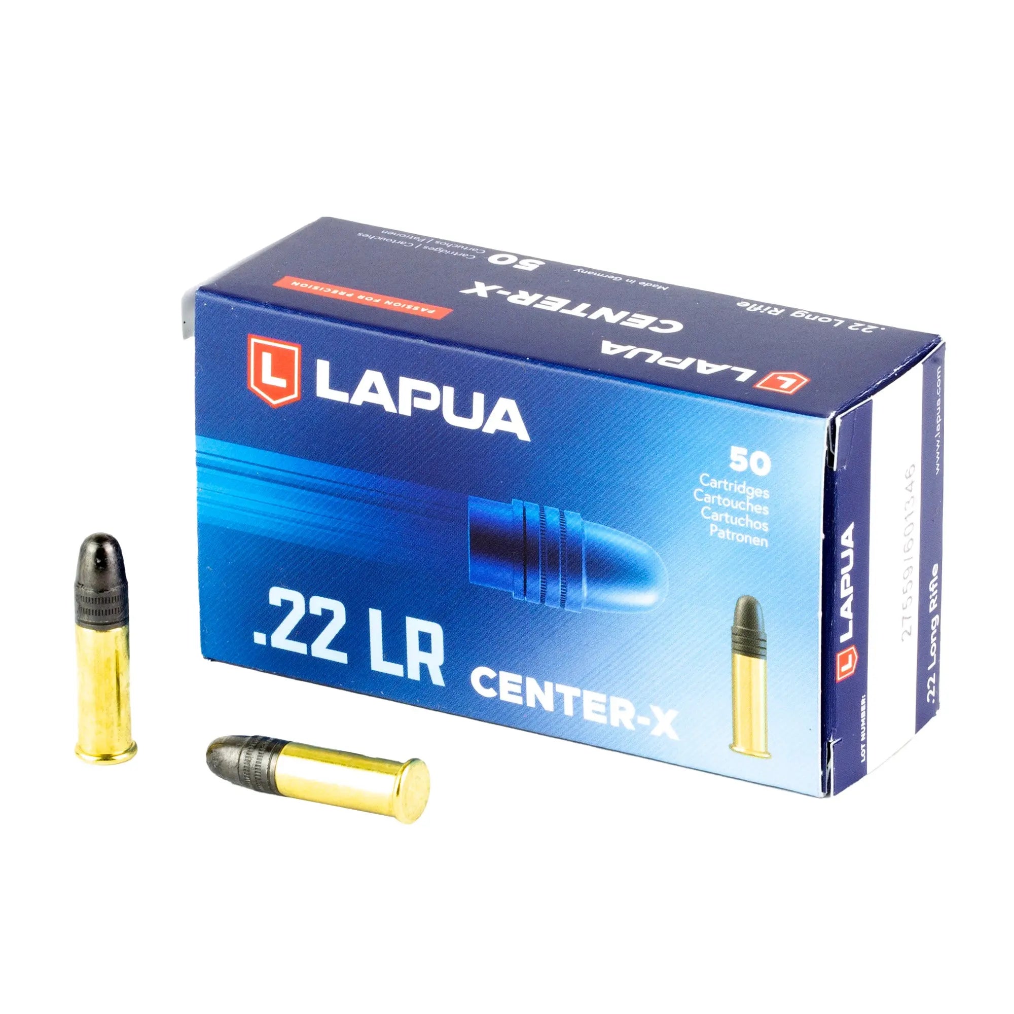 LAPUA CENTER-X 22LR 40GR 50/5000 - American Ordnance